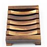 Stained Wooden Soap Dish Holder for Kitchen Bathroom Eco-Friendly Biodegradable