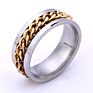 Stainless Steel Jewelry Titanium Steel Chain Rings for Men Rotatable
