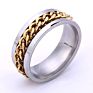 Stainless Steel Jewelry Titanium Steel Chain Rings for Men Rotatable