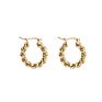 Stainless Steel Vintage Twist Earrings