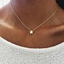 Star Moon Heart Pendant Choker Necklace for Women Multi Layers Gold Plated Gift Jewelry