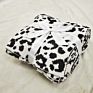 Stock Lot Big Chunky Jacquard Animal Print Leopard Knit Throw Blanket for Home Decor