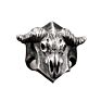 Stock Rts Men's Carbide Hip Hop Skull Ring Skull Punk Gothic Jewelry Engagement Wedding Party Ring for Men