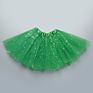 Stock Solid Color Plain 3 Layers Girl Kids Star Tutu Skirts Dress for Party Performance