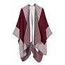 Stripe Printing Design Acrylic Poncho Cloak Thick Warm Multicolor Poncho Shawls for Women Wool Spinning Shawl