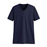 Stylish 150 Gsm V-Neck Distress Blank Cotton V Neck Plain T Shirts Men's Embroider T-Shirt