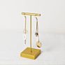 T-Bar Hanging Earrings Display Stand Jewelry Rack Holder Metal Gold Earring Display Stand for Jewelry Shop