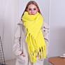 Thick Poncho Shawl Knitted Pashmina Blanket Plain Scarves Ladies Cashmere Wool Scarfs Women and Men
