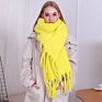 Thick Poncho Shawl Knitted Pashmina Blanket Plain Scarves Ladies Cashmere Wool Scarfs Women and Men