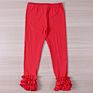 Toddler Boutique Baby Clothes Legging Solid Color Cotton Ruffle Baby Girls Pants Kids Icing Leggings
