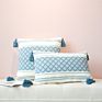 Top Yarn-Dyed Jacquard Cushion Cover Boho Tassel Decorative Pillow Geometric Pattern Cotton Cushion Cover