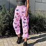 Training Casual Trousers Butterfly Pants Sweat Track Cotton Jogger Sweatpants Women