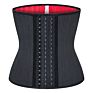 Unisex Xs Red Corset Tummy Control Shapers Women Shape Wear Fajas Cinta 25 Steel Bone Latex Waist Trainer Breathable