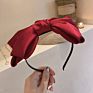 Veijer Headbands Hair Accessories Woman Lovely Big Bow Silk Satin Headbands