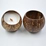 Vietnam Eco Small Coconut Shell Fragrance Candle Bowl Wooden Wick