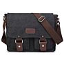 Vintage Canvas Satchel Messenger Bag Men Travel Shoulder Bag with Adjustable Shoulder Strap