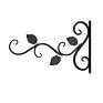 Vintage Leaf Design Metal Iron Wall Hanging Hooks for Home Decor