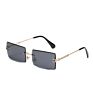 Vintage Rimless Square Small Rectangle Men Sun Glasses Sunglasses