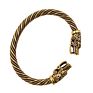 Vintage Silver Color Teen Wolf Bangles Indian Jewelry Viking Bracelet Men Wristband Cuff Bracelets for Women Accessories