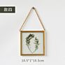 Wall Decorations for Home Rustic Metal Wall Hanging Double Sides Glass Picture Photo Frame for Living Room Art Frame