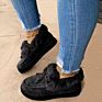 Warm Designer Ladies Outdoor Fluffy Women Shoes Faux Fur Moccasins for Ladies
