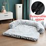 Washable Rug Warm Cat Bed Mat for Couches Car Floor Protector Removable Faux Fur Pet Dog Mat Sofa Dog Bed Soft Pad Blanket