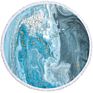 Wholeslae Designer Embossed Oversized Large Sublimated Printed round Beach Towels with Logo Print