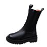 Women Ankle Boots Warm Snow Shoes Black White Boots Pu Leather Ladies Platform Booties Fur High Heels