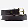 Women Buckle Full Grain Leather Ladies Slim Vintage Belt