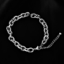 Women Foot Jewelry Gold Plated Stainless Steel Cuban Link Chain Anklet