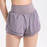 Women High Waist Stretchy Quick Dry Soft Compression Yoga Shorts