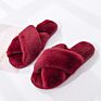 Women House Slippers Faux Fur Warm Shoes Woman Slip on Flats Female Slides Black Pink Cozy Home Furry Slippers