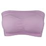 Women Push-Up Bandeau Bras Padded Strapless Brarette Soft Wire Free Bra Seamless Bandeau Tube Top Bra for Women