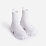 Women's Boots Design Cool Knitting Platform Short Sock Boots Women Shoes