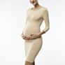 Women's Long Sleeves Seamless High Elasticity Daily Wear or Bady Shower Pregnancy Bodycon Maternity Dress
