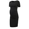 Women's Side Ruched Maternity Clothes Bodycon Dress Mama Casual Short Sleeve Wrap Dresses Womens Clothing plus Size