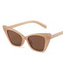 Womens Sunglasses Cat Eye Sunglasses White Brown Green