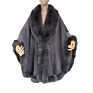 Wool Cape Coat Wool Fur Collar Wool Coat Capes for Women