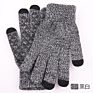 Wool Knitted Touch Screen Gloves Acceptable Couple Plush Thickened Cold Proof Warm Non-Slip Gloves