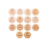 World Map Puzzle Wooden Monthly Milestone Cards Laser Cut Engraving Wood Baby Milestone Discs