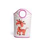 Woven Storage Basket with Handles for Toys Organization Blankets Storage Cartoon Baby Nursery in Laundry Storage Box