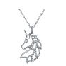 Yiding Design Jewelry Sets Fine Crystal Rhinestone Rainbow Color Unicorn Necklace Set with Earrings Bracelet Ring
