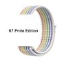 Qiman Nylon Iwatch Band Replacement Strap Nylon Loop Watch Band for Apple Watch Fabric Nylon Strap for Iwatch 7/6/5