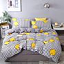 Luxury Printed Pillow Case Bed Sheet and Quilting Comforter Sets Quilt Bedding 4 Piece