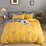 Luxury Printed Pillow Case Bed Sheet and Quilting Comforter Sets Quilt Bedding 4 Piece