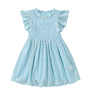 1-7 Princess Girl's Boutique Knitted Floral Cotton Kids Pink White Lace Dresses Ruffle Girl Dress