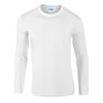 100% Cotton Solid Men's Crewneck Long Sleeve Tops Tee Blank Casual Print T Shirt