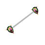 14G Industrial Barbell Surgical Steel Industrial Earring 1 1/2 Inch (38Mm) Ear Cartilage Helix-Conch Industrial Piercing Jewelry