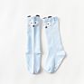 1 Pair 0 to 24M Cute Fox Baby Sock Non Slip with Grips Cotton Long Socks for Infant Girls Boys Newborn Knee High Socks