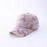 2021Stylish Design Criss Cross Pony Tail Hat Popular Camo Knitted Fleece Lined Women Hat Sports Cap